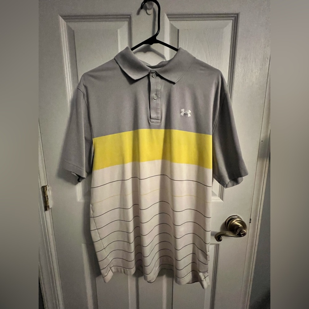 Men’s Under Armour polo golf top large